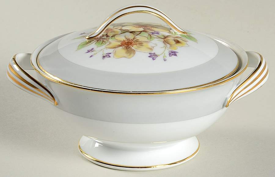 Claremont Sugar Bowl & Lid by Noritake-1