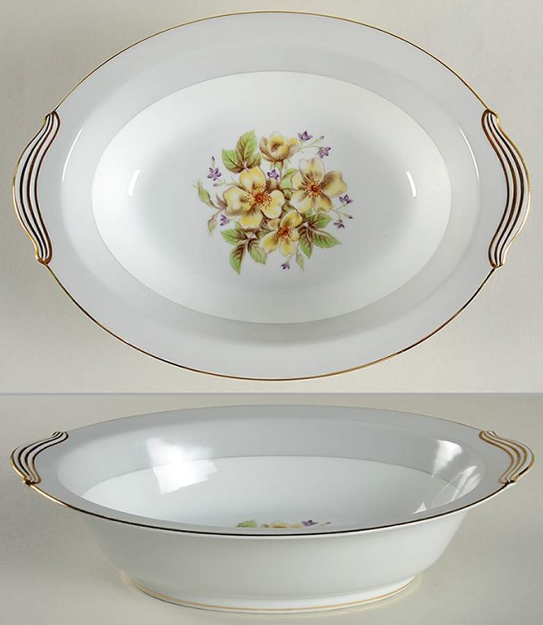 Claremont 10" Oval Vegetable Bowl by Noritake-1