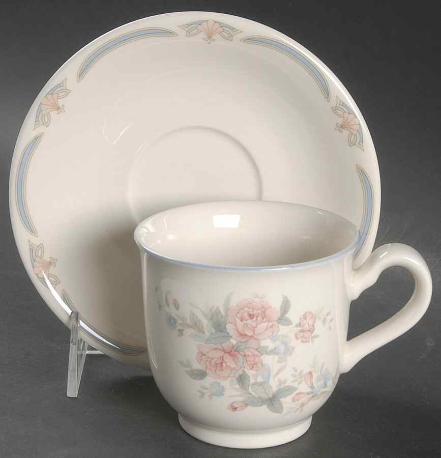 Claremont Footed Cup & Saucer Set by Noritake-1