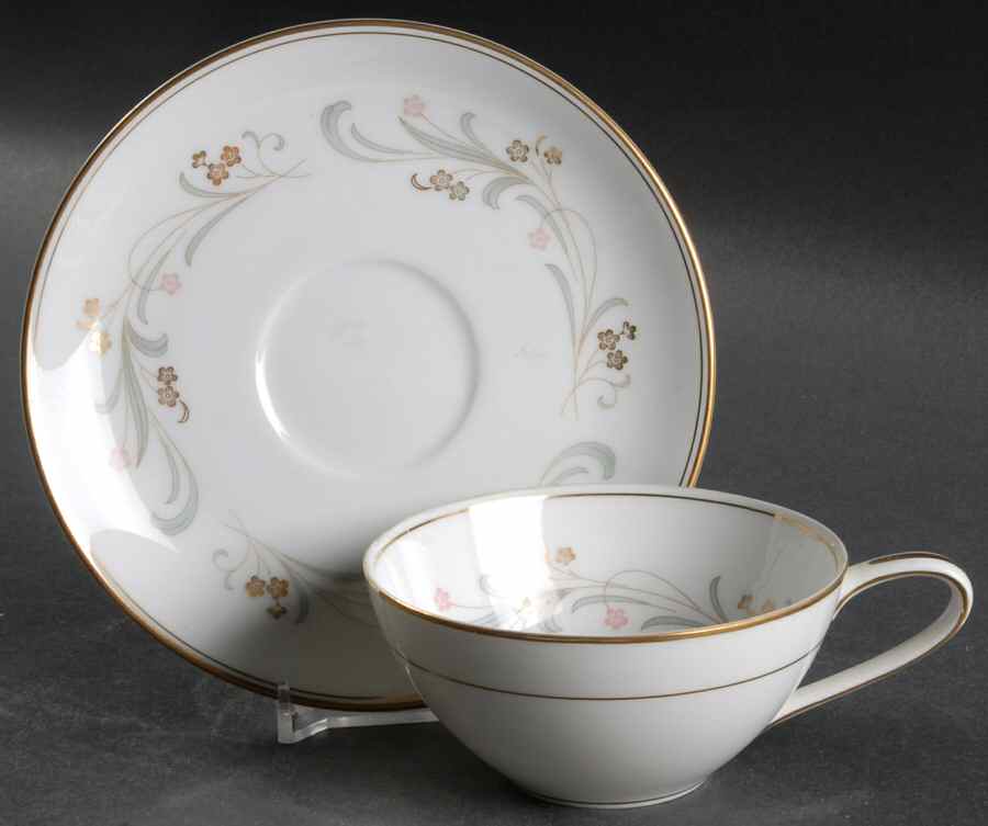Claridge Flat Cup & Saucer Set by Noritake-1