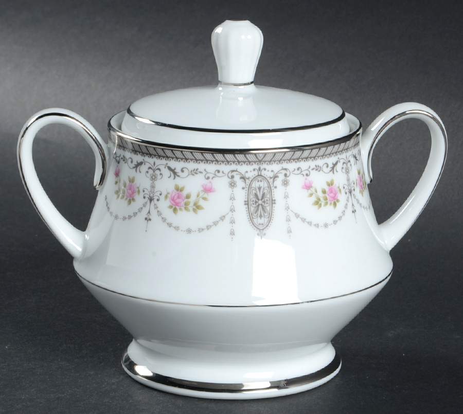 Clarice Sugar Bowl & Lid by Noritake-1