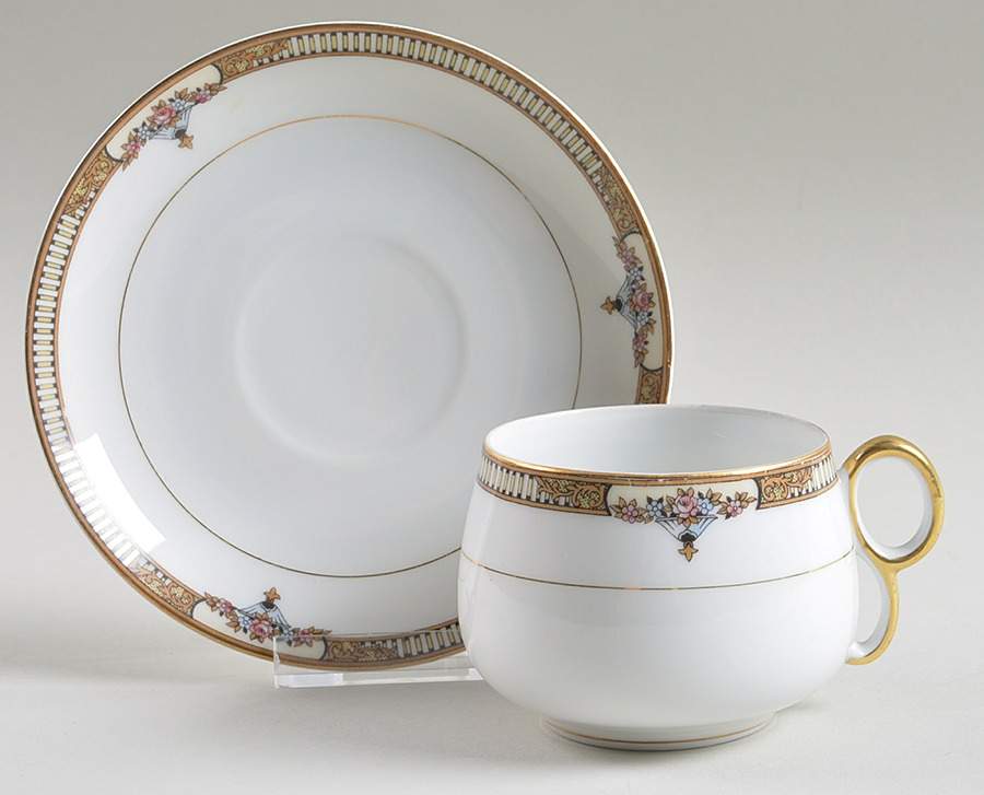 Claridge Flat Cup & Saucer Set by Noritake-1