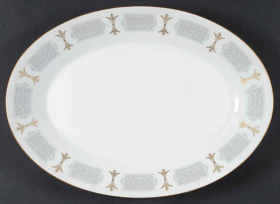 Classique 14" Oval Serving Platter by Noritake-1