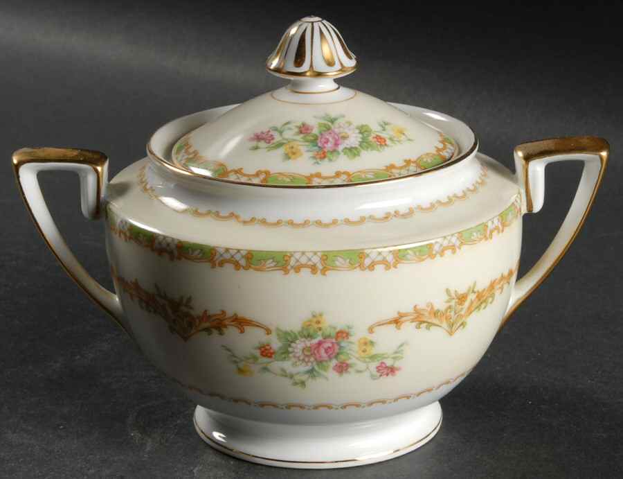 Claudia Sugar Bowl & Lid by Noritake-1