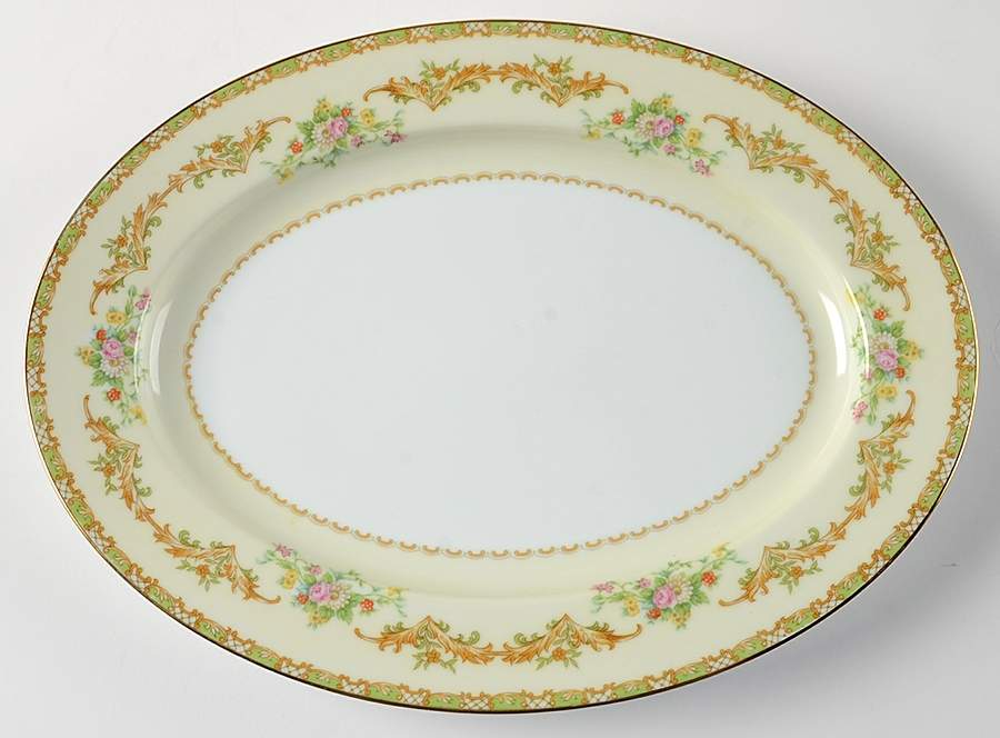 Claudia 11" Oval Serving Platter by Noritake-1