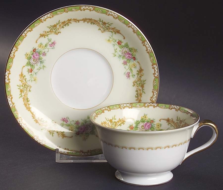 Claudia Footed Cup & Saucer Set by Noritake-1