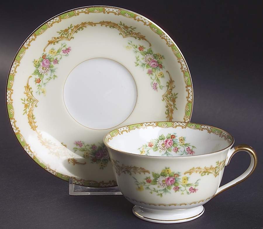 Claudia Footed Cup & Saucer Set by Noritake-1
