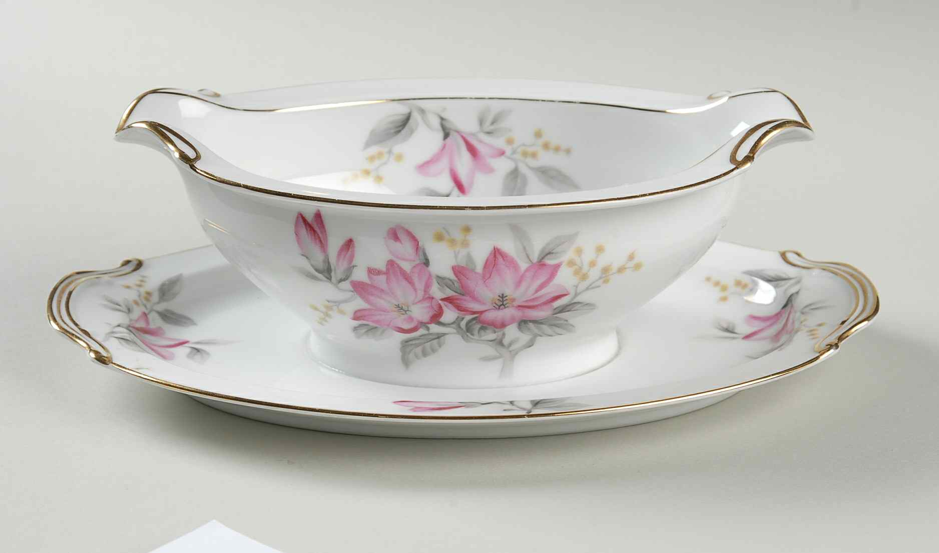 Clayton Gravy Boat with Attached Underplate by Noritake-1