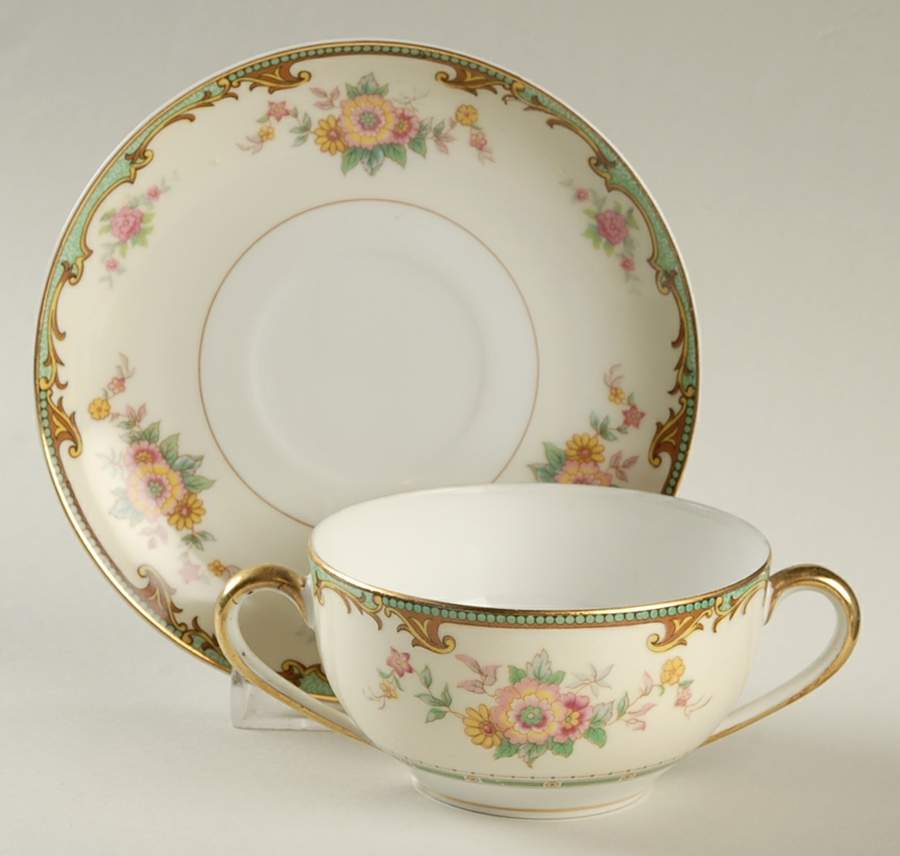 Clintonia Flat Bouillon Cup & Saucer by Noritake-1