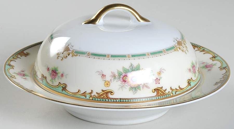 Clintonia Round Covered Butter by Noritake-1
