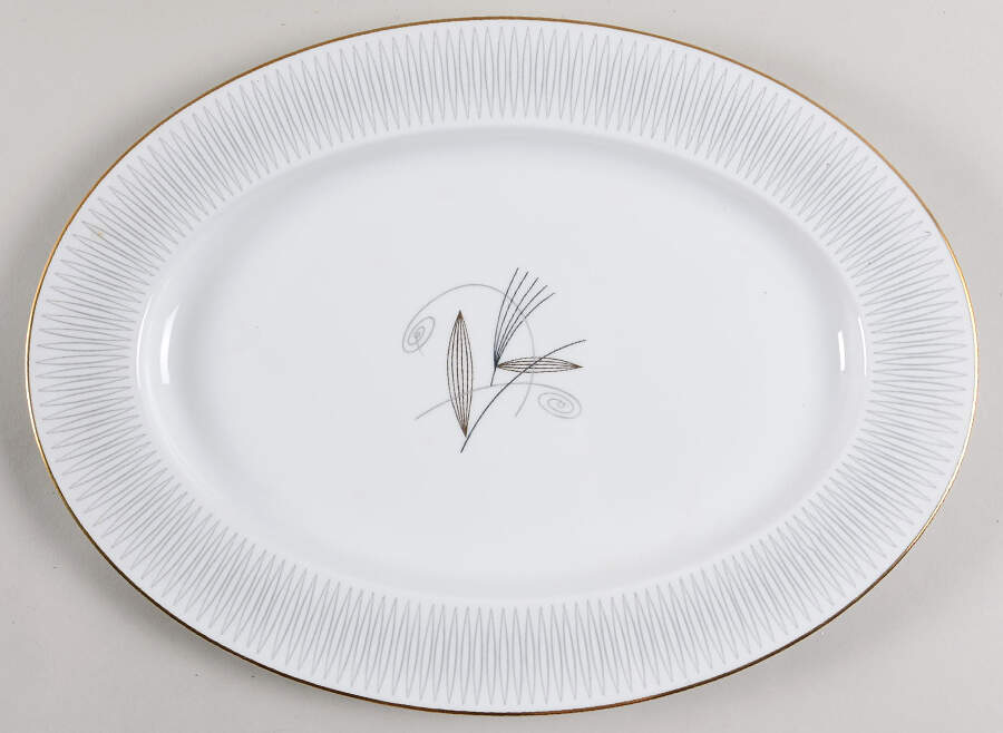 Clinton 14" Oval Serving Platter by Noritake-1