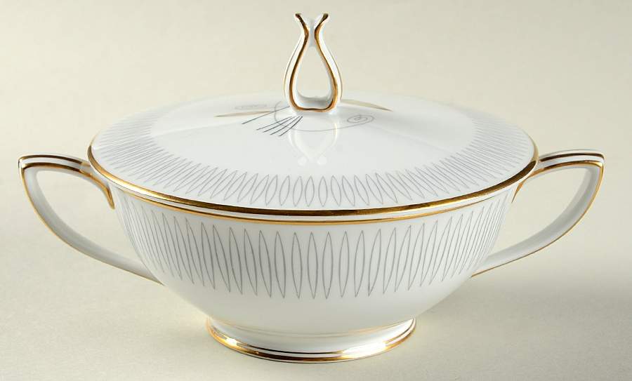 Clinton Sugar Bowl & Lid by Noritake-1