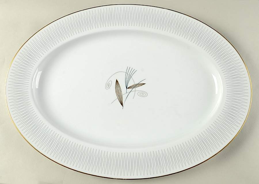Clinton 17" Oval Serving Platter by Noritake-1
