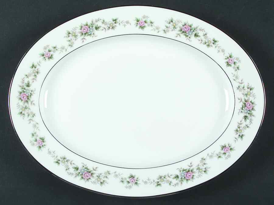 Closter 11" Oval Serving Platter by Noritake-1