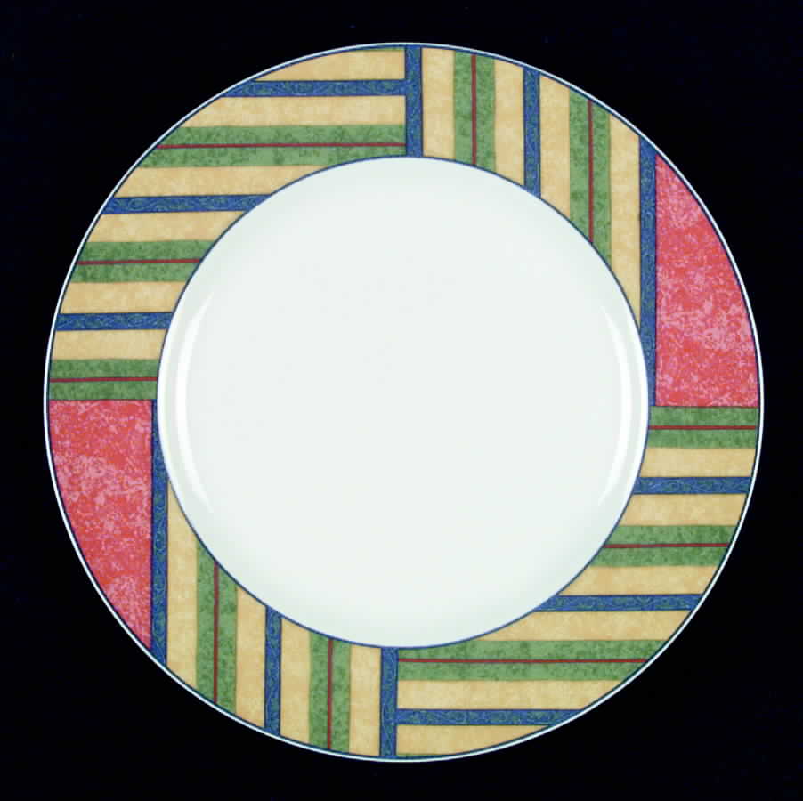 Club Stripe Dinner Plate by Noritake-1