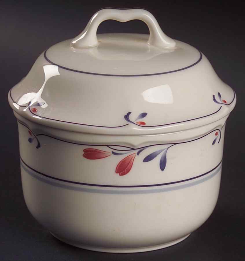 Copper Bud Sugar Bowl & Lid by Noritake-1