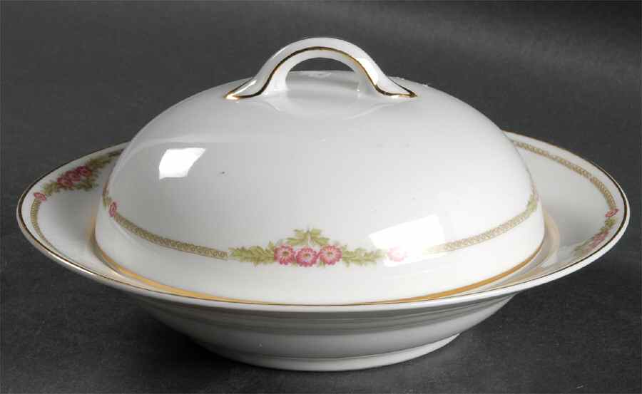 Coburg Round Covered Butter by Noritake-1