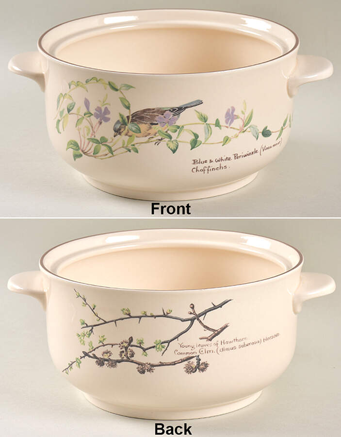 Country Diary Edwardian Lady 2 Qt Round Covered Casserole No Lid by Noritake-1