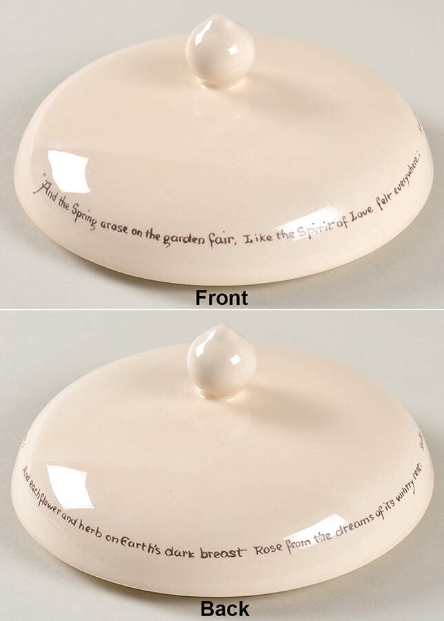 Country Diary Edwardian Lady Lid for 2 Qt Round Covered Casserole by Noritake-1