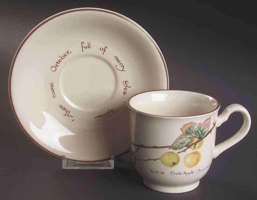 Country Diary Edwardian Lady Footed Cup & Saucer Set by Noritake-1