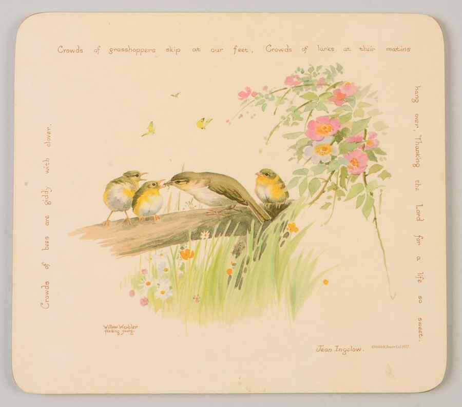 Country Diary Edwardian Lady Rectangular Cork Back Trivet by Noritake-1