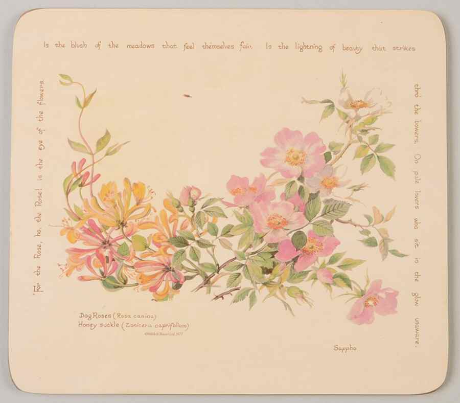 Country Diary Edwardian Lady Rectangular Cork Back Trivet by Noritake-1