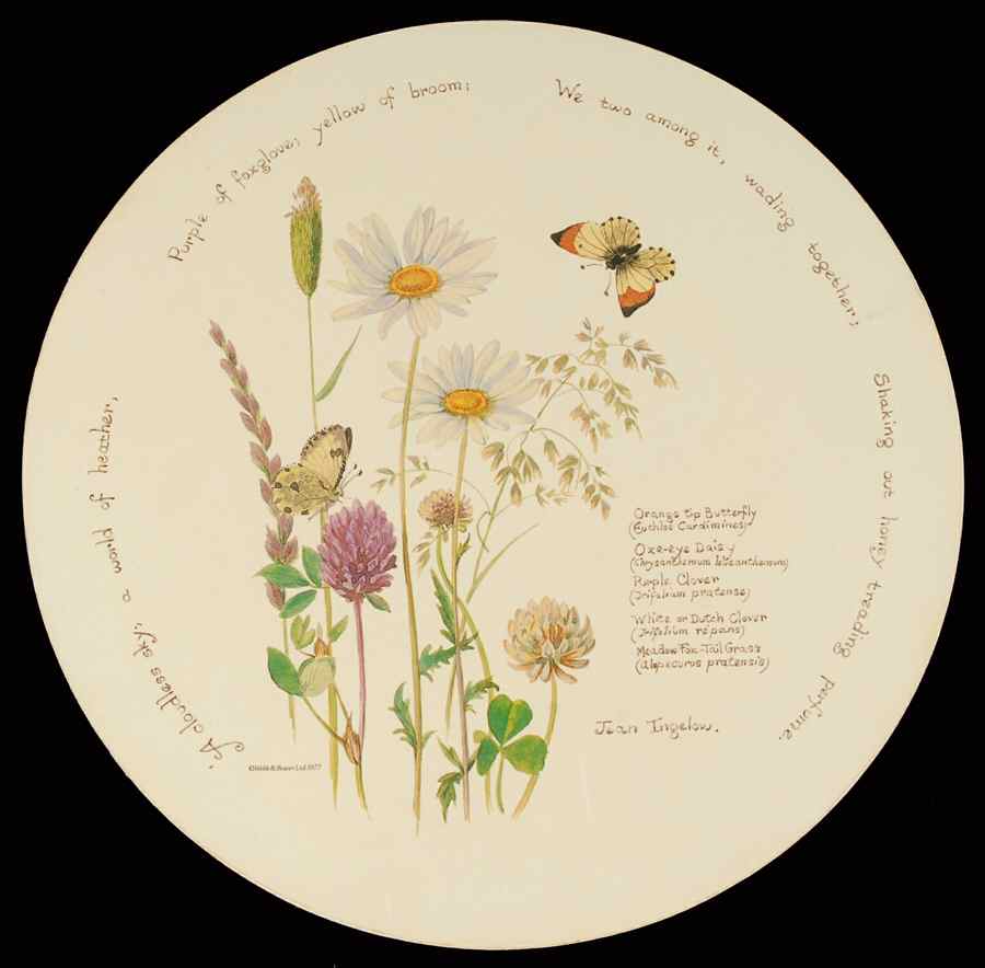 Country Diary Edwardian Lady Round Cork Back Trivet by Noritake-1