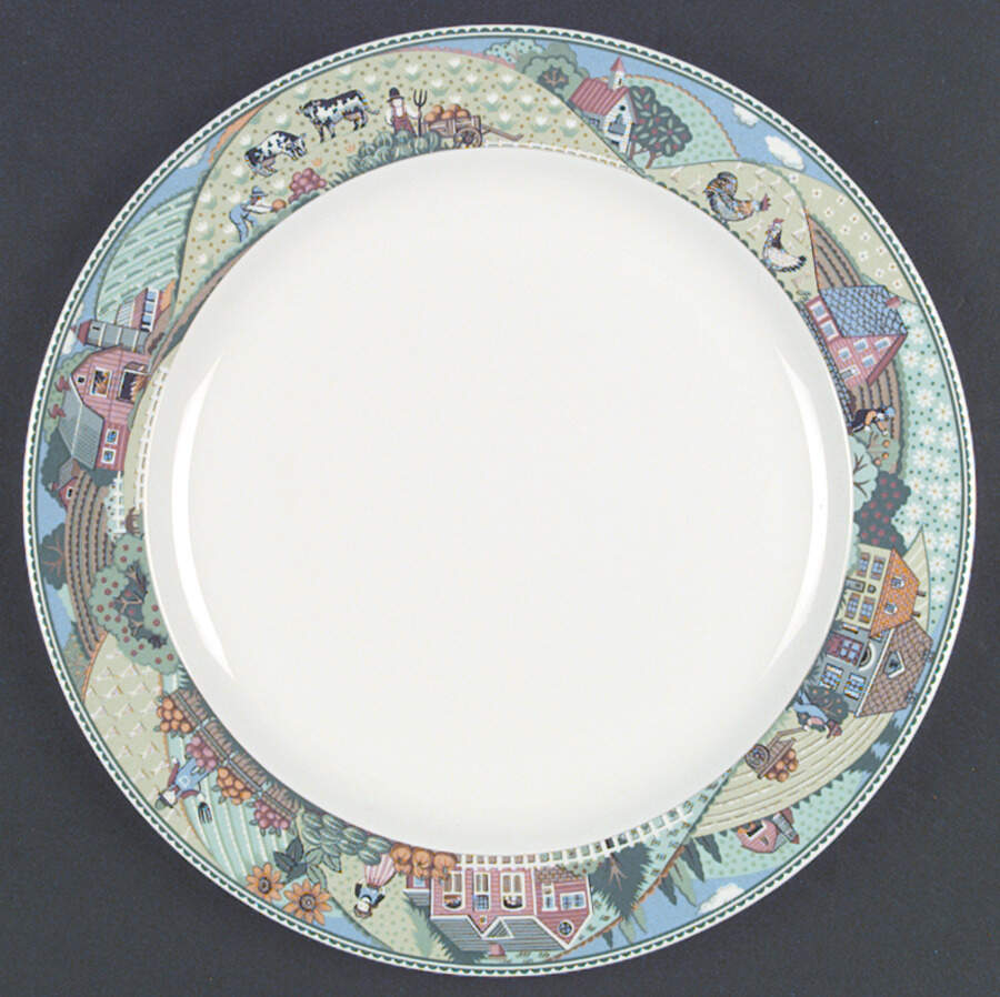 Country Fences Dinner Plate by Noritake-1