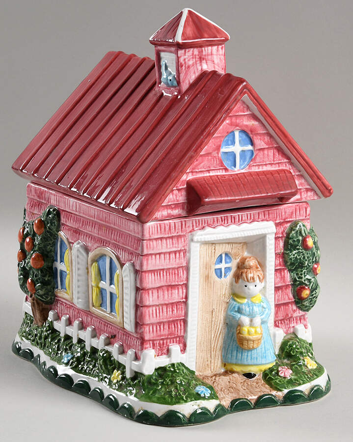 Country Fences Small Figural Canister & Lid by Noritake-1