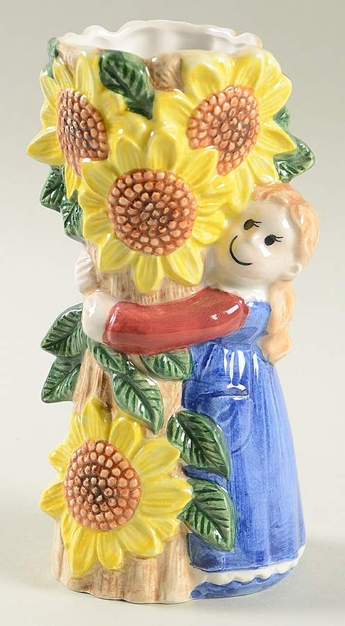 Country Fences Small Figural Vase by Noritake-1
