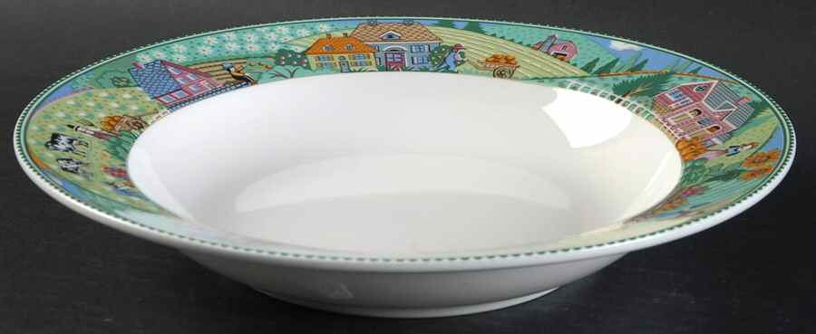 Country Fences Large Rim Soup Bowl by Noritake-1