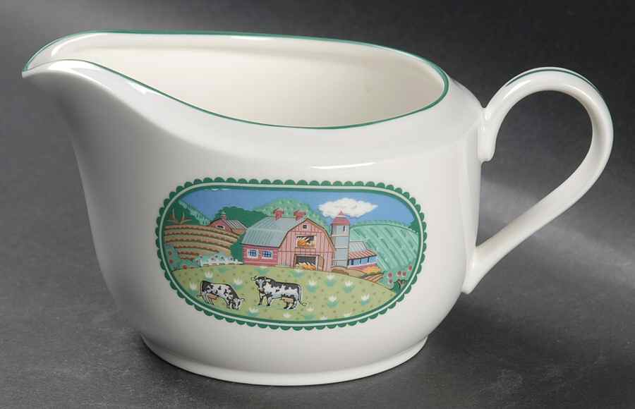 Country Fences Gravy Boat by Noritake-1