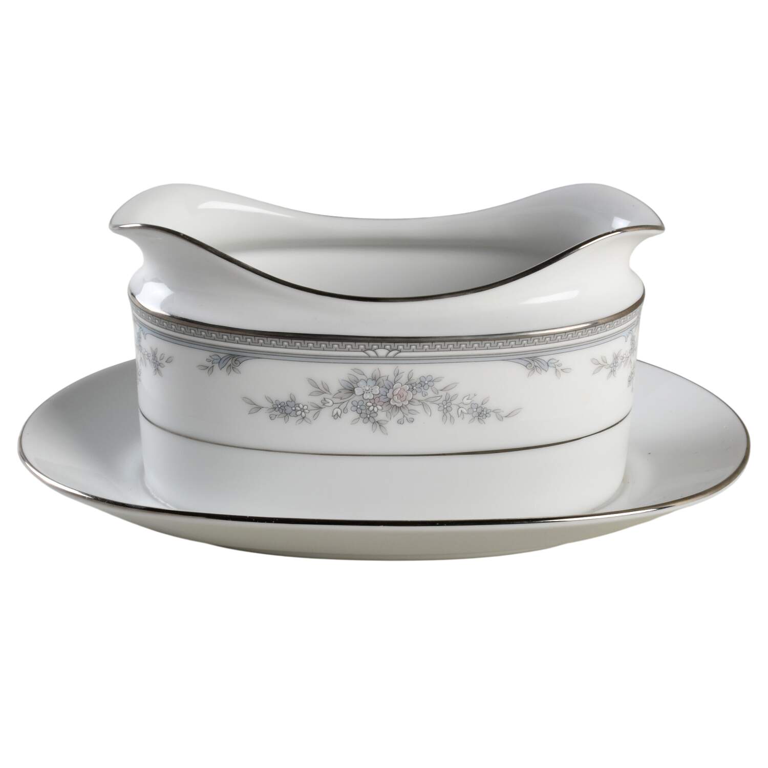 Covent Garden Gravy Boat with Attached Underplate by Noritake-1