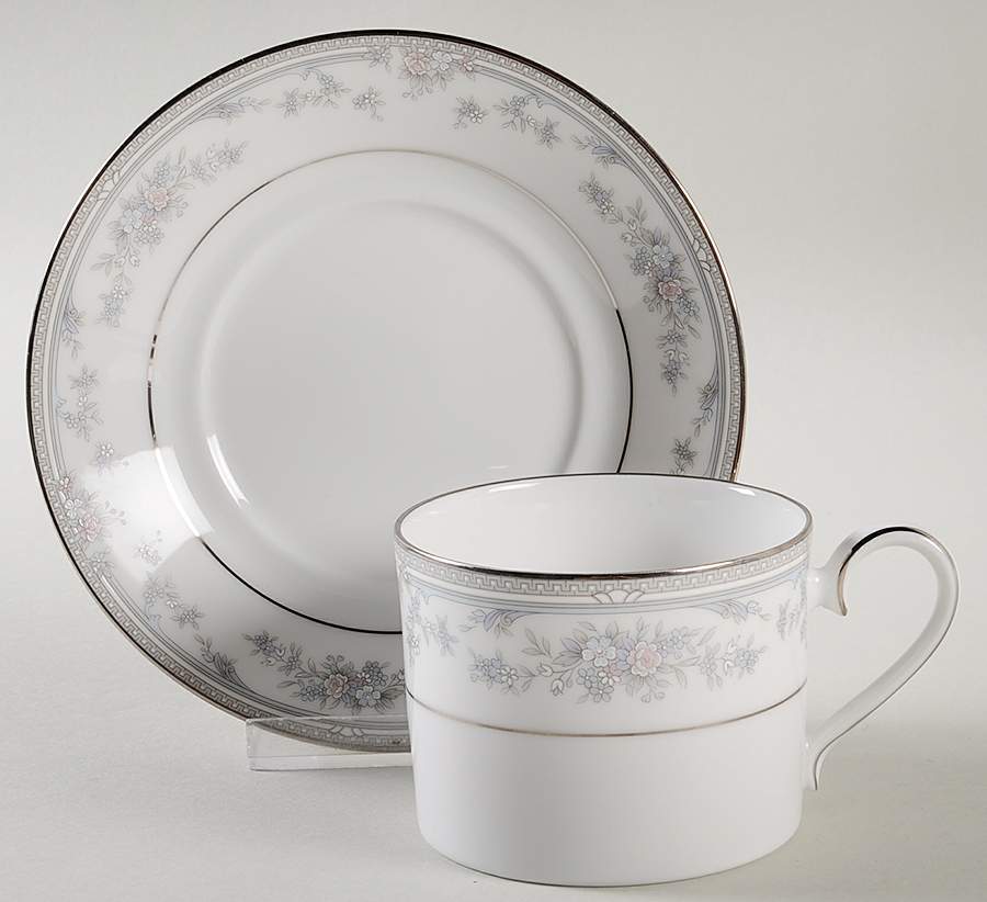 Covent Garden Flat Cup & Saucer Set by Noritake-1