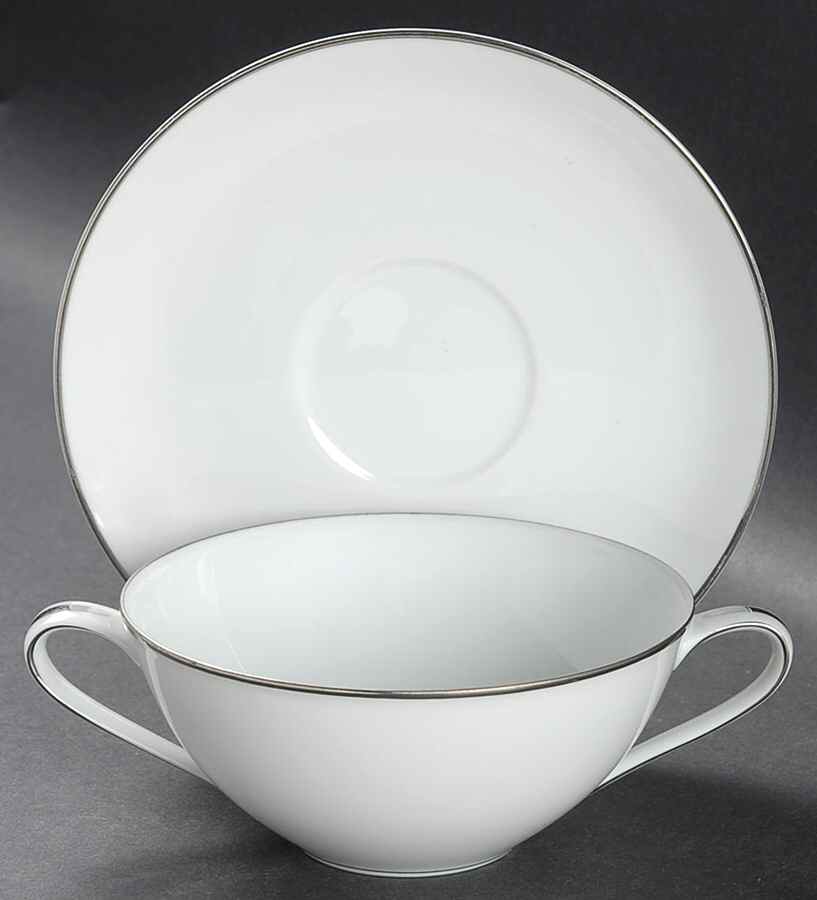 Colony Flat Cream Soup Bowl & Saucer Set by Noritake-1