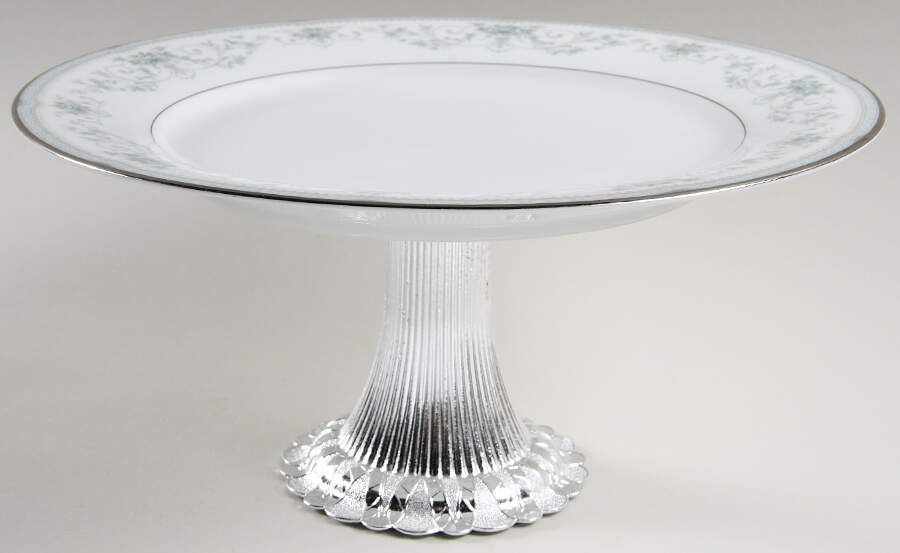 Colburn Cake Stand with 4"-5" Metal Pedestal  Hc by Noritake-1