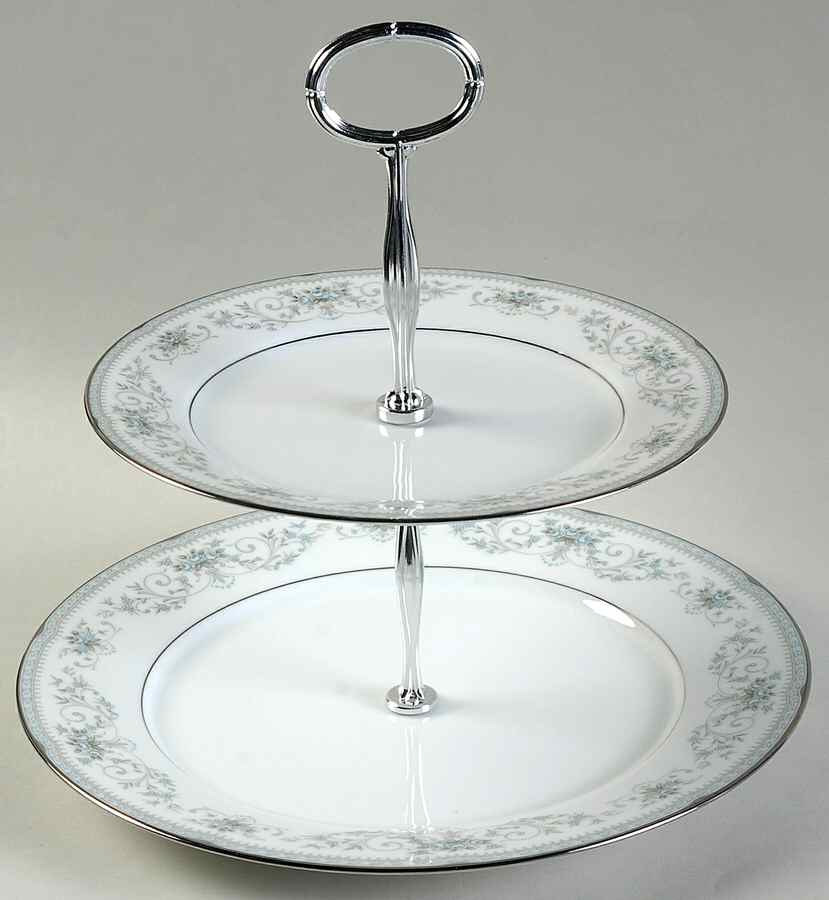 Colburn 6 5/8"-10"  2 Tiered Serving Tray (Dp, Sp) HC by Noritake-1