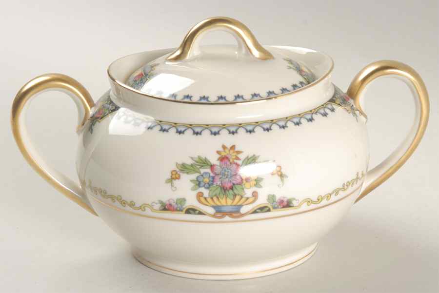 Colonade Sugar Bowl & Lid by Noritake-1