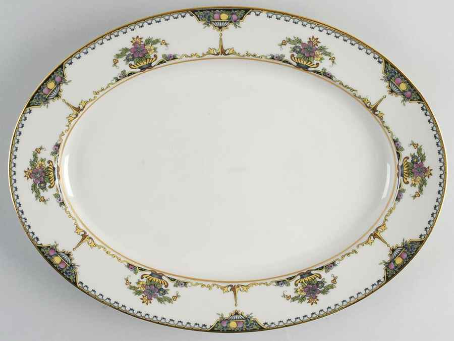 Colonade 13" Oval Serving Platter by Noritake-1