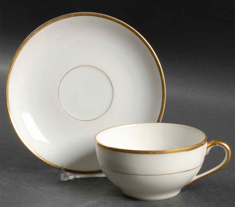 Colonial (No Number) Flat Cup & Saucer Set by Noritake-1