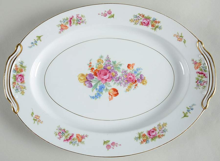 Colton 14" Oval Serving Platter by Noritake-1