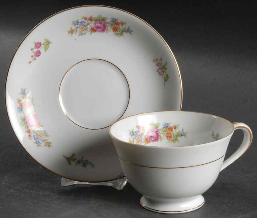 Colton Footed Cup & Saucer Set by Noritake-1