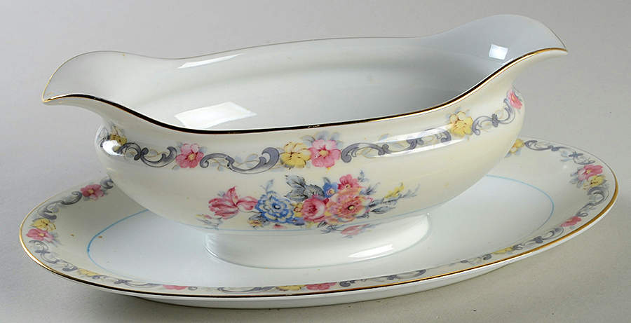 Coltonia Gravy Boat with Attached Underplate by Noritake-1