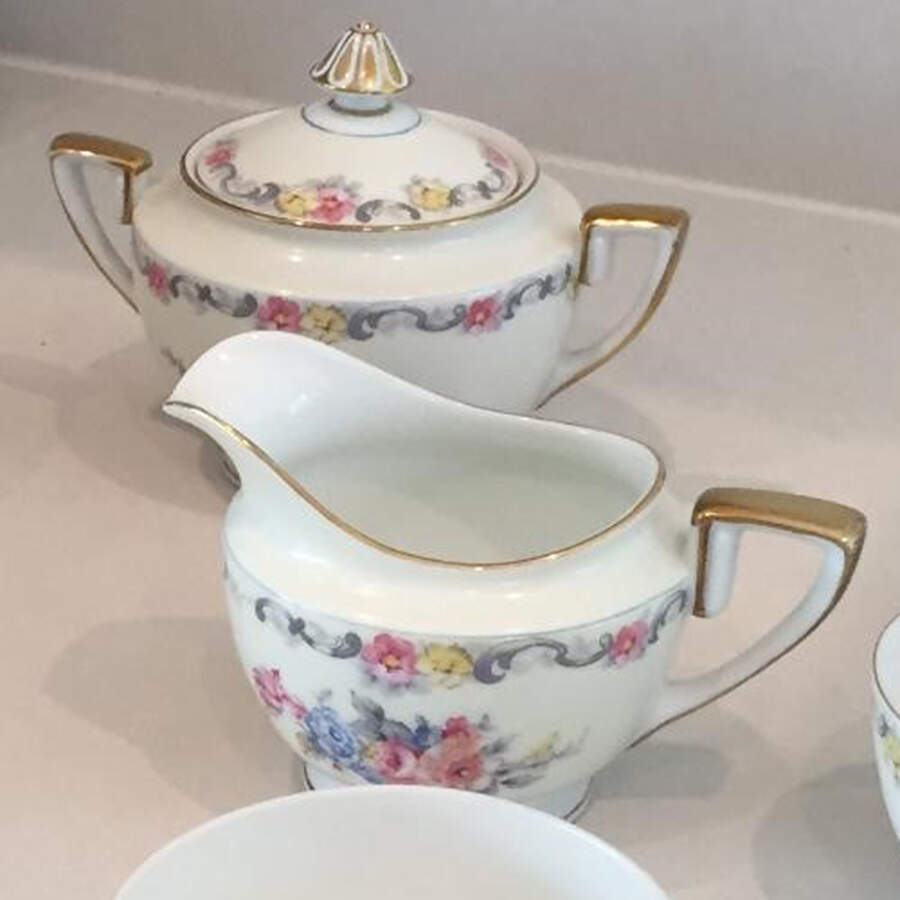 Coltonia Sugar Bowl & Lid by Noritake-1