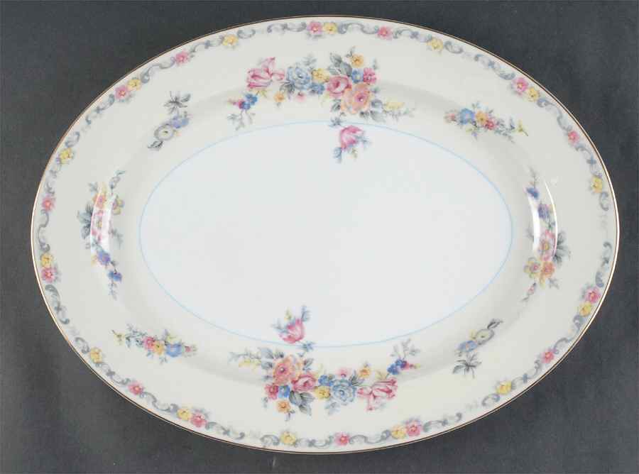 Coltonia 15" Oval Serving Platter by Noritake-1
