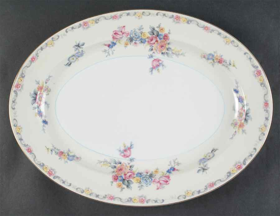 Coltonia 16" Oval Serving Platter by Noritake-1