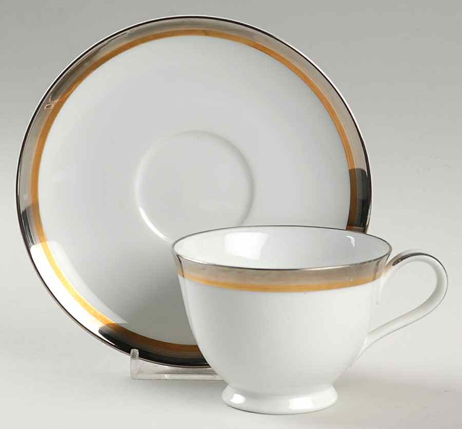 Compton Footed Cup & Saucer Set by Noritake-1
