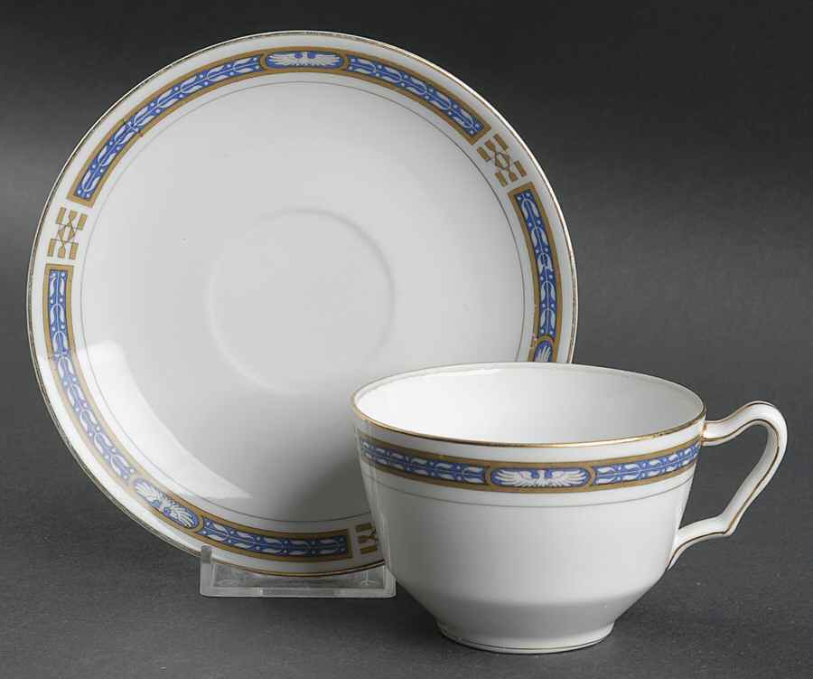 The Commodore Flat Cup & Saucer Set by Noritake-1