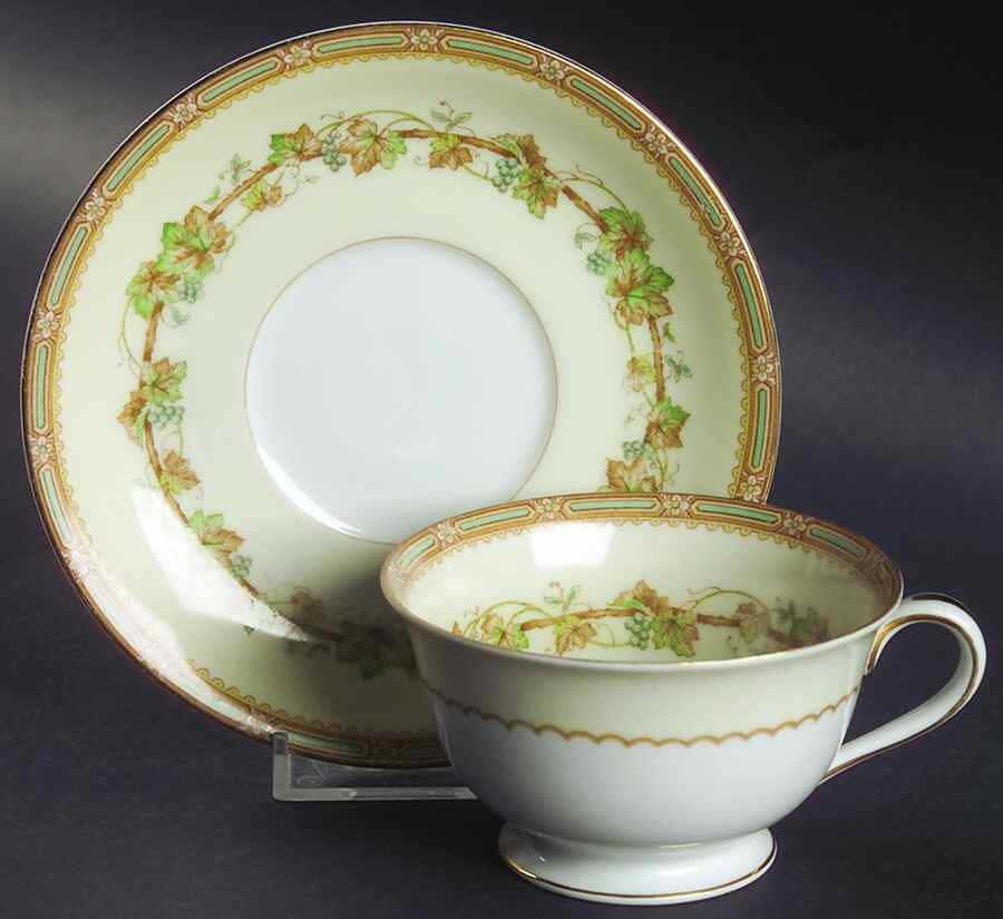 Concord Footed Cup & Saucer Set by Noritake-1