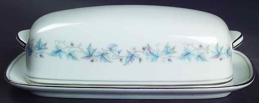 Concord (Platinum Trim) 1/4 Lb Covered Butter by Noritake-1